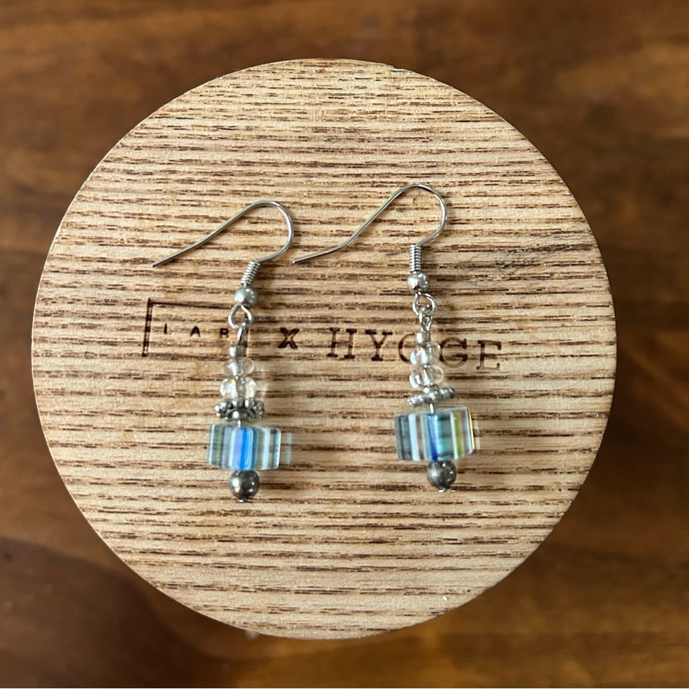 Hand crafted Beaded dangle earrings